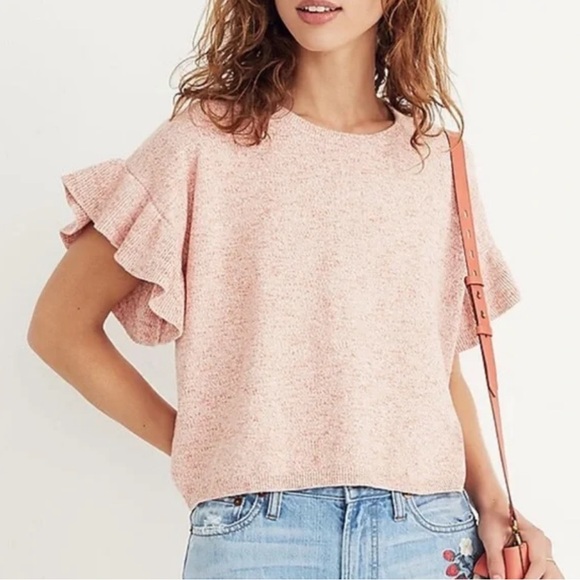 Madewell Ruffle-Sleeve Sweater Tee - Picture 5 of 7